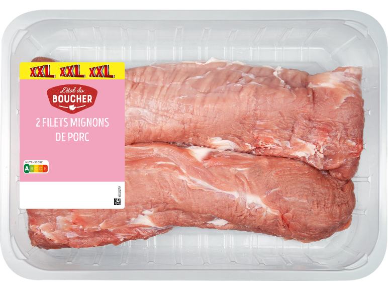 Filets mignons de porc XXL avec Nutri-Score A.