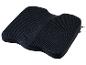 Coussin de siège ergonomique noir respirant.