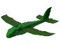Jouet planeur vert en forme de dragon.