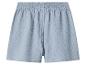 Short en coton froissé bleu clair avec taille élastique