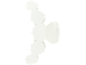Pince à cheveux blanche avec motif bulles