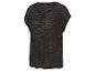 T-shirt noir à manches courtes avec un motif zébré de Crivit.