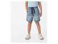 Shorts en jean et baskets pour enfant.