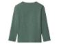 T-shirt enfant vert foncé à manches longues, vue de dos