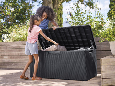 LIVARNO home Coffre de jardin, 340 L, anthracite