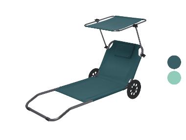 CRIVIT Chaise de plage à roulettes