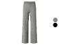 Pantalon large gris en jersey avec taille élastique, également disponible en noir.