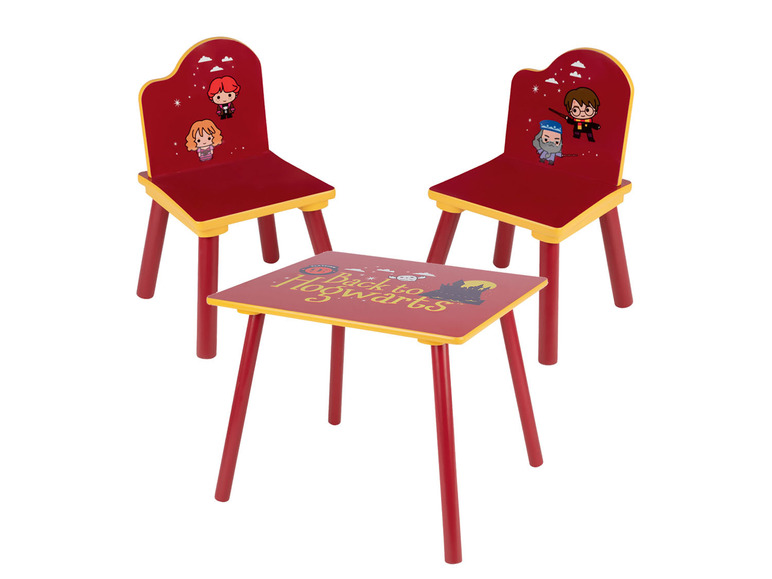 Aller en mode plein écran : Ensemble table et chaises Harry Potter pour enfants, 3 pièces - Image 1