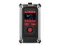 Une radio Parkside noire avec un bouton de volume rouge