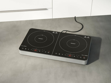 SILVERCREST® KITCHEN TOOLS Plaque à induction double, 3 500 W