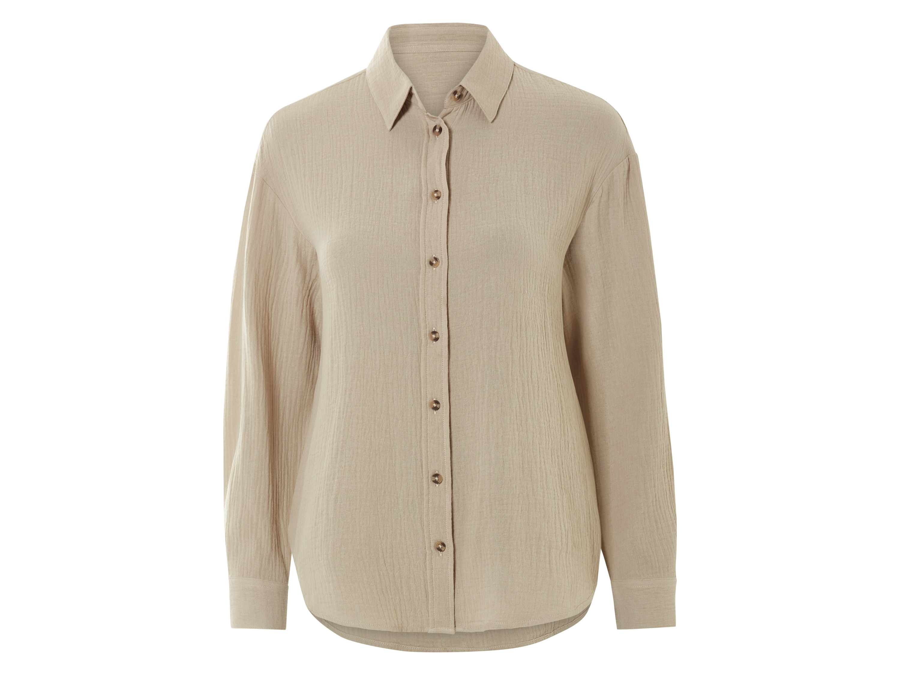 esmara® Blouse en mousseline femme (beige, 42)