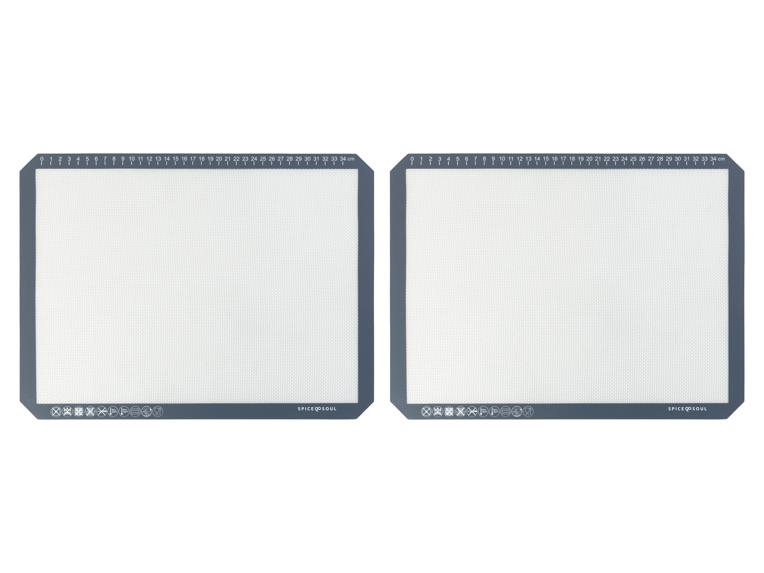 LIVARNO home Lot de 2 tapis de cuisson en silicone