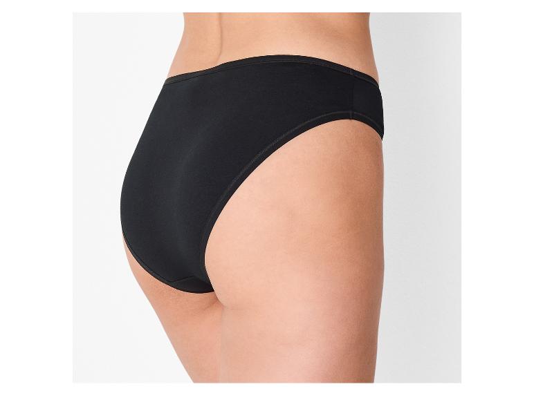 Culotte noire pour femme, vue latérale.
