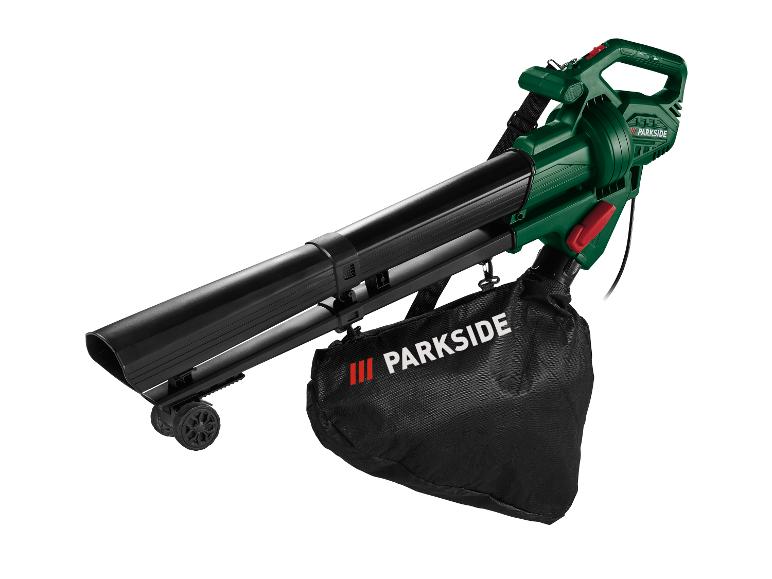Souffleur et aspirateur de feuilles électrique Parkside avec sac de ramassage