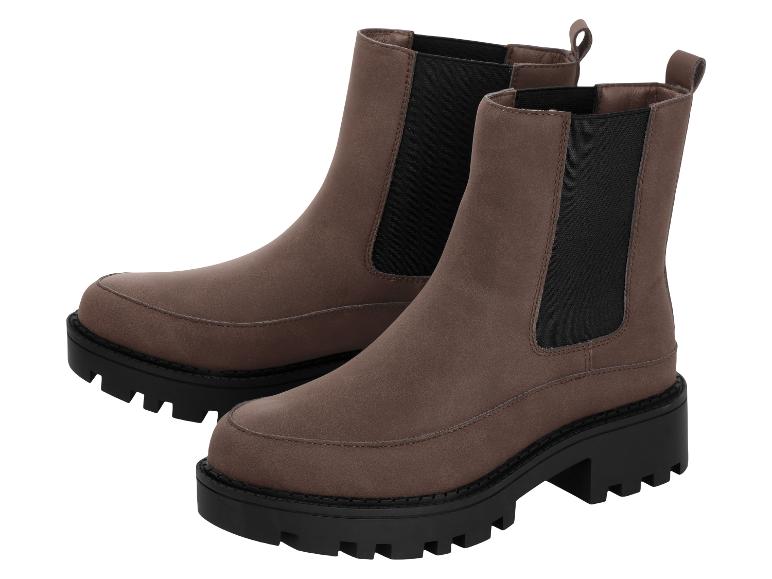 Bottes Chelsea marron pour femme avec semelle épaisse