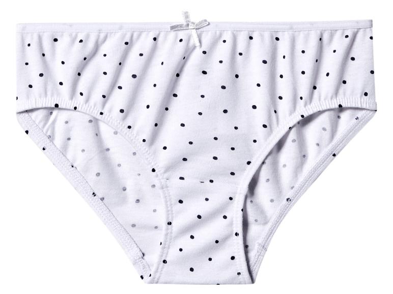 Culotte blanche à pois noirs avec un petit nœud