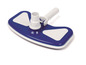 Aspirateur de piscine bleu avec des disques blancs