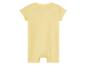 Combinaison rayée jaune pour bébé.