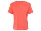 T-shirt corail à manches courtes, vue arrière.