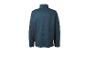 Vue arrière d'une veste polaire à manches longues bleu sarcelle foncé pour homme avec des empiècements latéraux noirs.