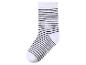 Chaussette blanche à rayures noires avec indication de taille 27-30