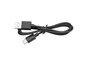 Un câble USB noir avec un connecteur USB-A et un connecteur USB-C.