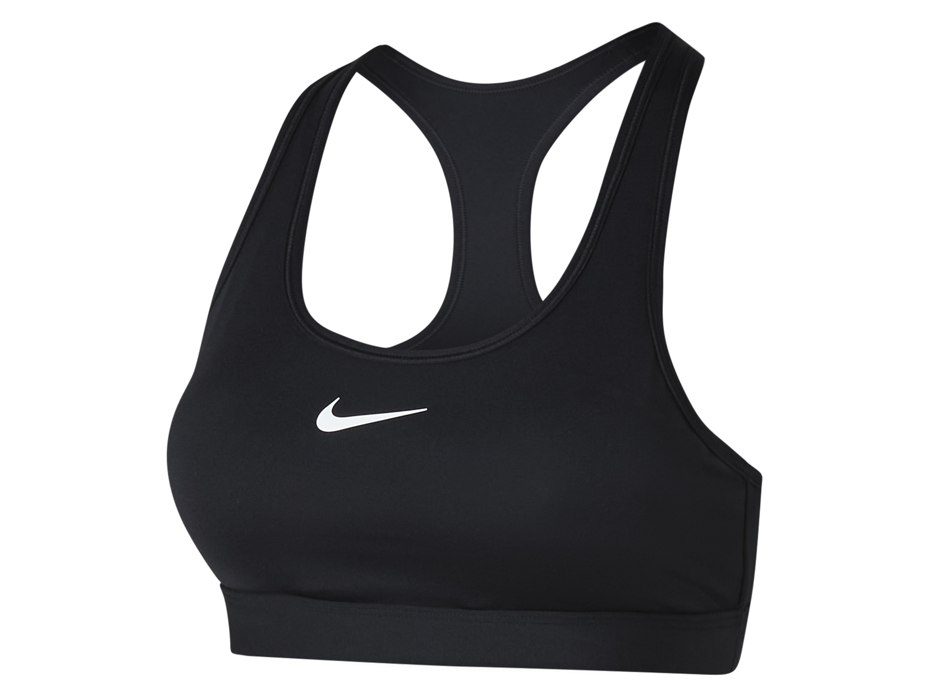 Nike Swoosh Medium Support Bra Noir pour femme - vue 3