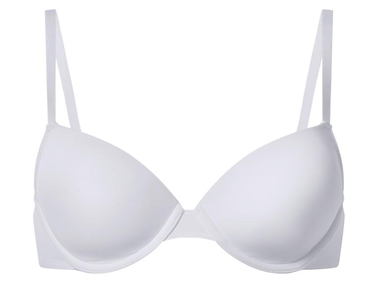 Soutien-gorge blanc rembourré à bretelles réglables