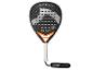 Raquette de padel noire avec accents orange et grip blanc, avec le texte « X STEFANIE GRAF ».