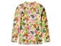 Haut de bain à manches longues pour enfants avec motif floral et feuilles tropicales.