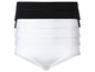 Trois paires de culottes pour femmes en blanc et noir.