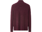 Pull bordeaux pour homme avec col montant, vue arrière