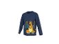 LUPILU T-shirt à manches longues bleu foncé pour enfant avec imprimé Dracaufeu.