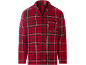 Haut de pyjama en flanelle pour homme à carreaux rouges