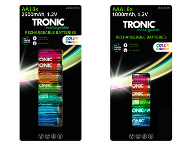 TRONIC® - Piles rechargeables AA ou AAA 