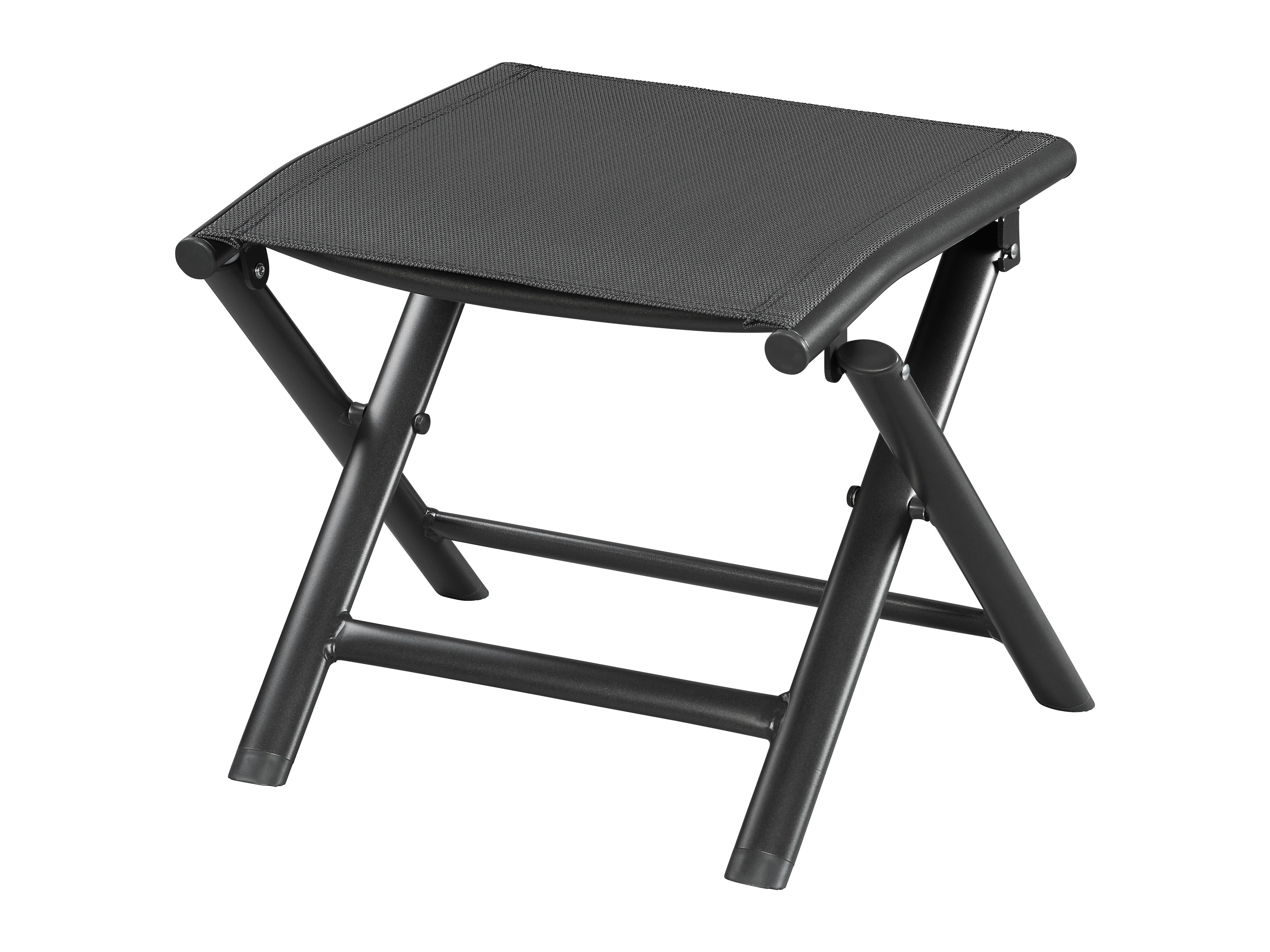 LIVARNO home Tabouret en aluminium Houston, pliable, noir/anthracite