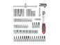 Un jeu d'outils Parkside avec cliquet, douilles et embouts.