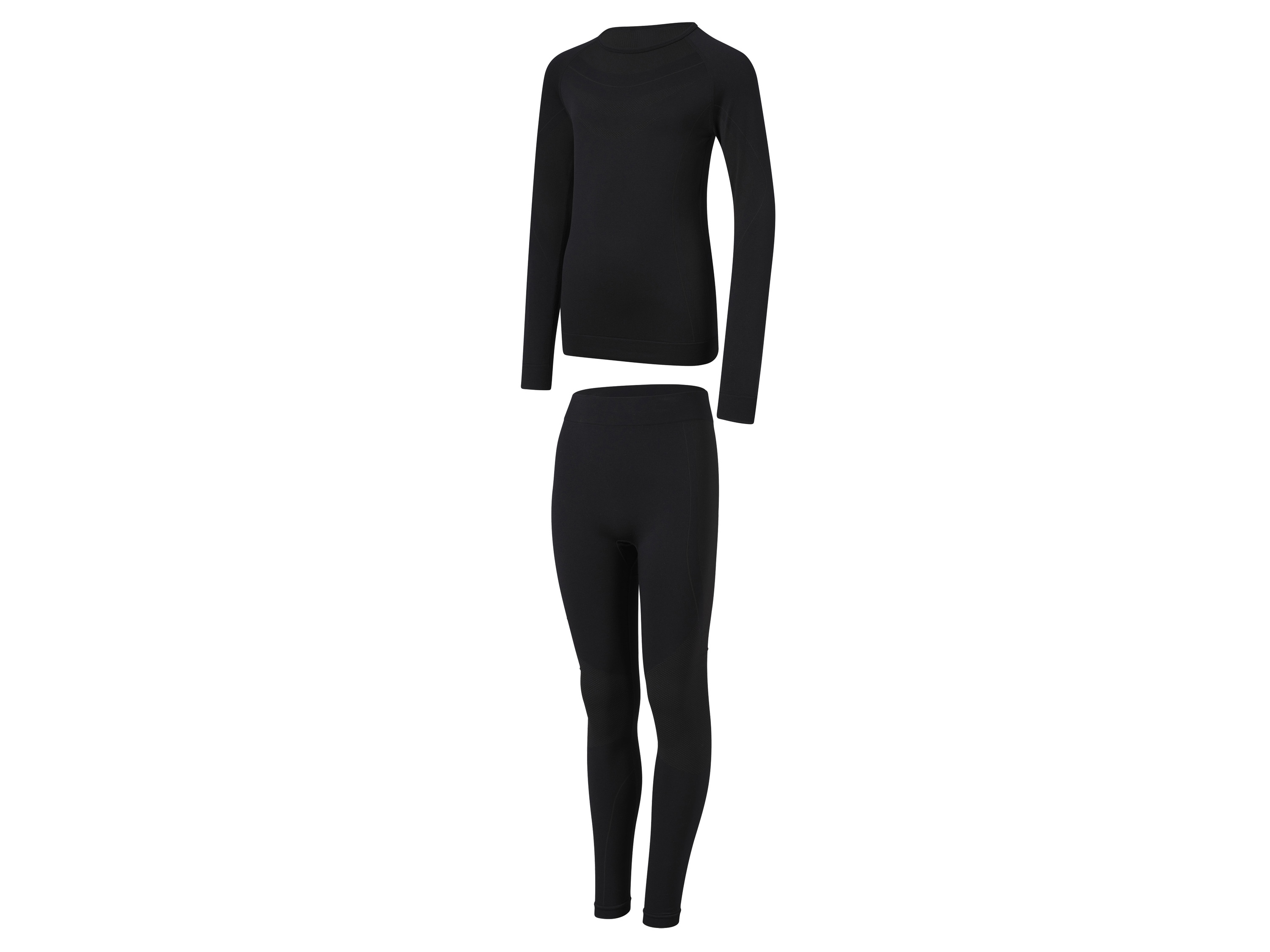 CRIVIT Sous-vêtements techniques seamless fille (134/140, noir)