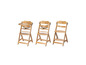 Trois chaises hautes Safety 1st en bois