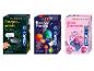 Trois kits scientifiques : empreintes digitales, planètes rebondissantes et diamants scintillants.