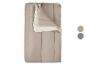 Couette réversible beige et crème, avec matelassage