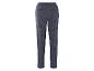 Pantalon élégant bleu marine à taille élastique.