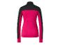 Un sweat-shirt rose à manches longues pour femme.