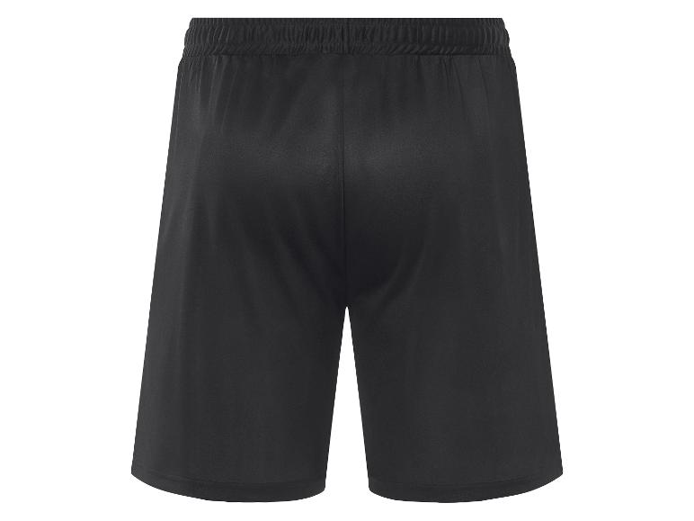 Short de sport noir avec taille élastique.