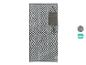 Tapis d'extérieur gris et blanc à motifs avec sac de transport, deux options de couleur