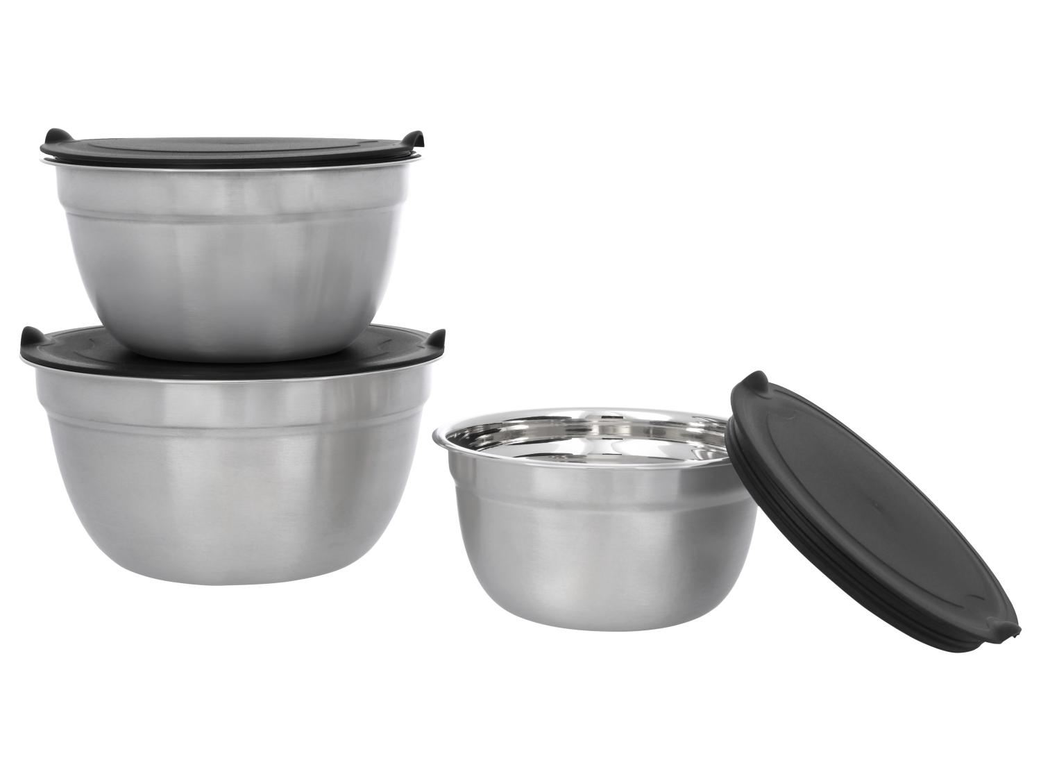 Lot 4 Bols Mélangeurs Acier Inox 18/8 1800ml - Bols Gigognes Épais Cuisine Service