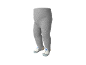Collants bébé gris avec motif ours polaire sur les pieds.