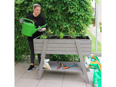 HABAU Carré potager sur pieds, 115 x 45 x 89,5 cm, gris