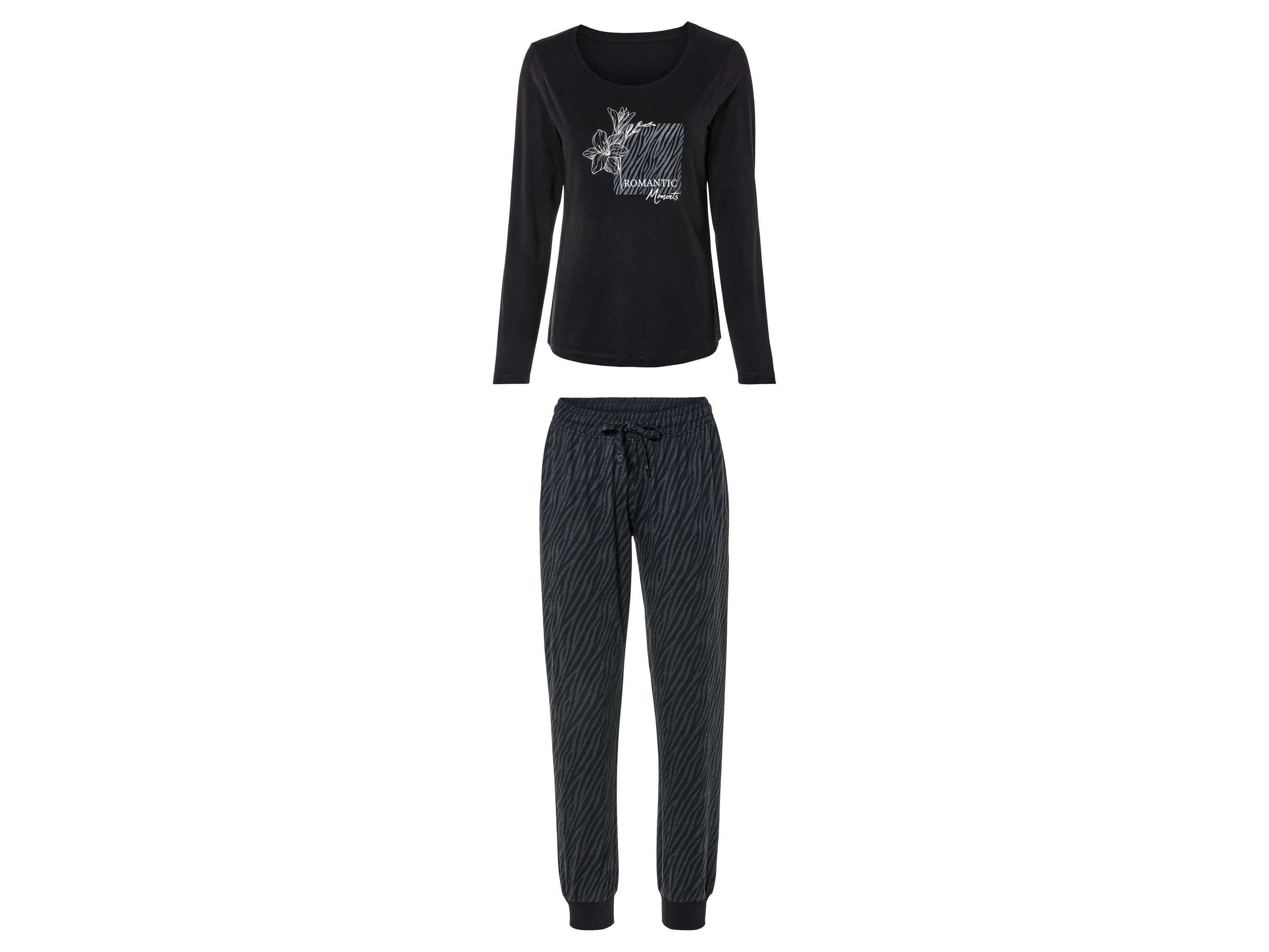 esmara® Pyjama femme (S (34/36), noir)