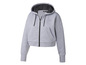 Un sweat à capuche gris à fermeture éclair de Crivit